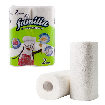 Полотенце бумажное 2-сл 10 м в рулоне 2 рул/уп CLASSIC с тиснением и перфорацией БЕЛЫЙ ЦЕЛЛЮЛОЗА "FAMILIA" (артикул производителя 5050455) Купить полотенце бумажное 2-сл 10 м в рулоне 2 рул/уп classic с тиснением и перфорацией белый целлюлоза "familia" (артикул производителя 5050455) в Москве
