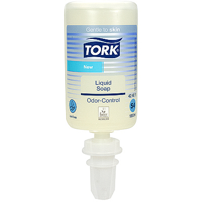Купить мыло жидкое 1л прозрачное tork s4 нейтрализующее запах картридж для диспенсера sca 1/6, 1 шт. (артикул производителя 424011) в Москве