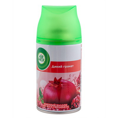 Освежитель автоматический 250 мл аэрозоль ДИКИЙ ГРАНАТ сменный баллон "AIR WICK" Купить освежитель автоматический 250 мл аэрозоль дикий гранат сменный баллон "air wick" в Москве