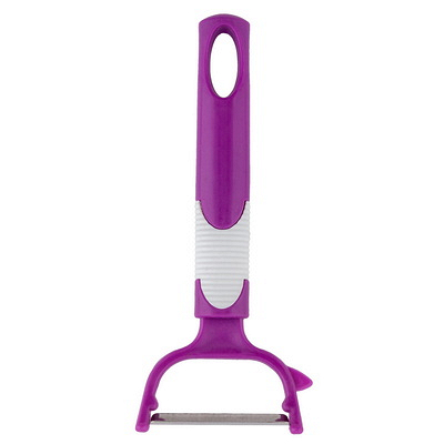 Купить овощечистка 150 мм доляна с пластиковой ручкой фиолетовая "nn" в Москве