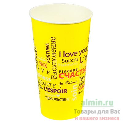 Купить стакан бумажный 400мл d90 мм 1-сл для холодных напитков fiesta pps 1/50/1000, 50 шт./упак в Москве