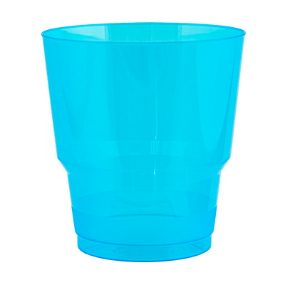 Купить стакан пластиковый d75 мм 200 мл кристалл синий ps "ip" 1/25/600, 25 шт./упак в Москве