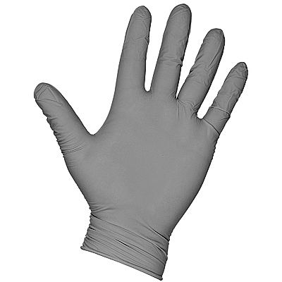 Купить перчатки одноразовые нитриловые xl 100 шт/уп серые 1/10 в Москве