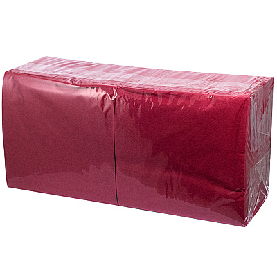 Купить салфетка бумажная 1-сл 33х33 см 300 шт/уп бордовая "almin" в Москве