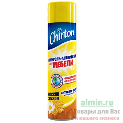 Купить полироль 500мл chirton антистатик классик с пчелиным воском аэрозоль gd 1/12 в Москве