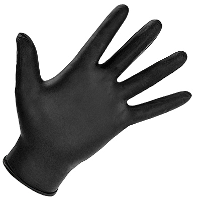 Купить перчатки одноразовые виниловые l 100 шт/уп черные "monopak" в Москве