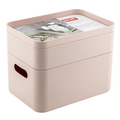 Органайзер трансформер 225х155х175 мм 3-секционный РОЗОВЫЙ ПЛАСТИКОВЫЙ "PROFF" Купить органайзер трансформер 225х155х175 мм 3-секционный розовый пластиковый "proff" в Москве