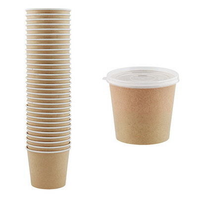 Контейнер бумажный с крышкой h85 d100 мм 400 мл 30 шт для горячего, холодного круглый КРАФТ "OSQ", 30 шт./упак Купить контейнер бумажный с крышкой h85 d100 мм 400 мл 30 шт для горячего, холодного круглый крафт "osq", 30 шт./упак в Москве