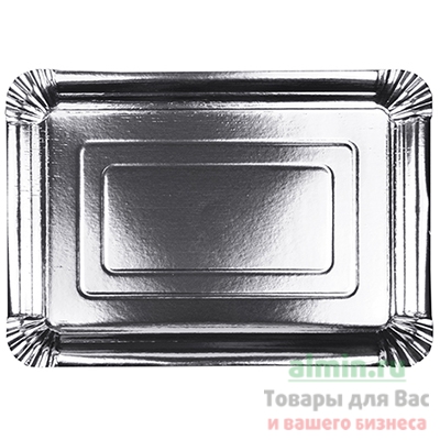 Купить поднос сервировочный дхш 330х240 мм прямоугольный картон серебристый papstar 1/10/120 (артикул производителя 86591), 10 шт./упак в Москве