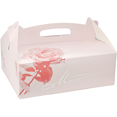 Купить коробка для пирожных дхшхв 260х220х90 мм картон розовая papstar 1/15/150, 15 шт./упак (артикул производителя 18853) в Москве