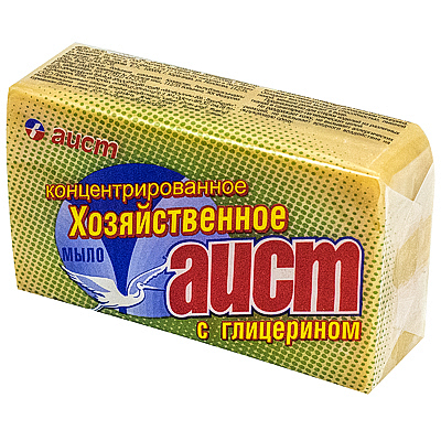 Купить мыло хозяйственное 150г 1 шт/уп с глицерином аист аист 1/60, 1 шт. в Москве