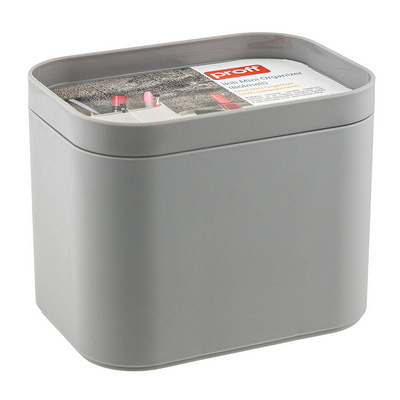 Органайзер 2-секционный 150х110х120 мм МИНИ с разделителями СЕРЫЙ ПЛАСТИКОВЫЙ "PROFF" Купить органайзер 2-секционный 150х110х120 мм мини с разделителями серый пластиковый "proff" в Москве