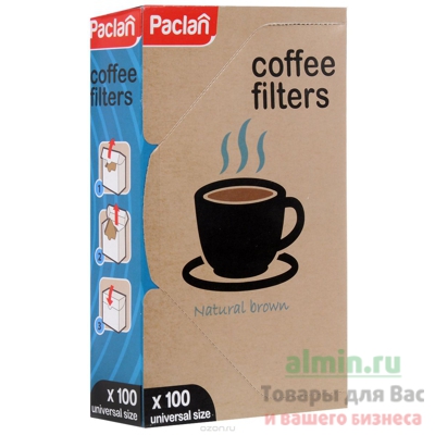 Купить фильтр для кофе 100 шт/уп для кофеварок капельного типа paclan 1/18 в Москве