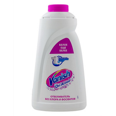 Отбеливатель жидкий 1 л OXI ACTION для белого белья "VANISH" Купить отбеливатель жидкий 1 л oxi action для белого белья "vanish" в Москве