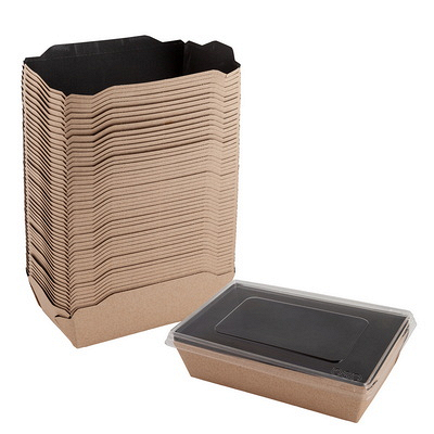 Упаковка 800мл ДхШхВ 186х106х55мм 50шт OPSALAD с прозрачной крышкой КРАФТ черное дно "OSQ" Купить упаковка 800мл дхшхв 186х106х55мм 50шт opsalad с прозрачной крышкой крафт черное дно "osq" в Москве