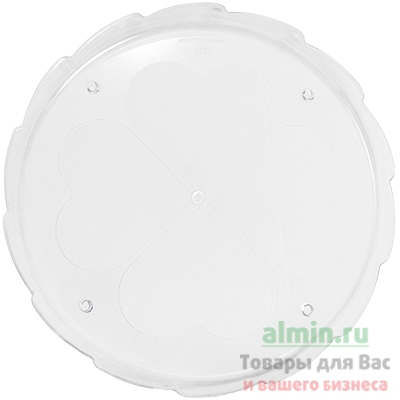 Купить поднос сервировочный d270 мм сердца круглый пластик прозрачный kpn 1/75 в Москве