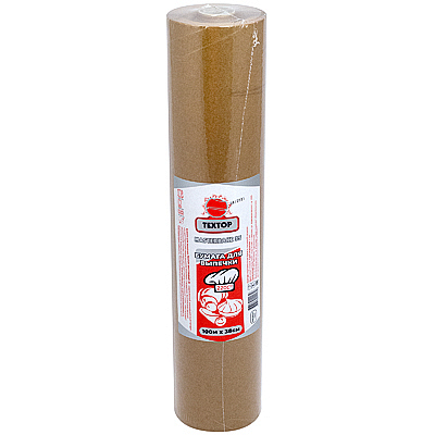 Бумага для выпечки силиконизированная 380 мм 100 м рулон КОРИЧНЕВАЯ в пленке "TEXTOP" Купить бумага для выпечки силиконизированная 380 мм 100 м рулон коричневая в пленке "textop" в Москве