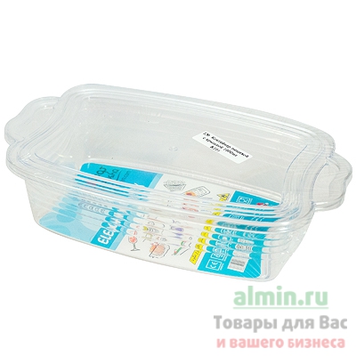 Купить контейнер прямоугольный 1л дхшхв 145х235х60 мм поликарбонат прозрачный kpn 1/20 в Москве