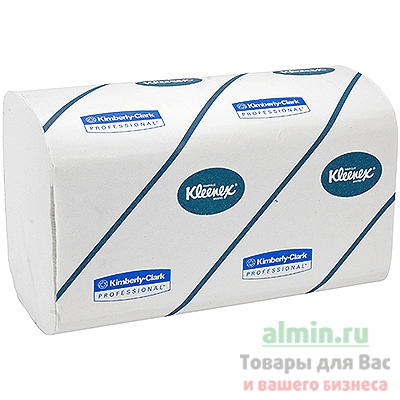 Купить полотенце бумажное листовое 3-сл 96 лист/уп 215х315 мм z-сложения kleenex белое kimberly-clark 1/30 (артикул производителя 6771) в Москве