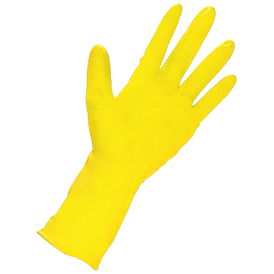 Купить перчатки хозяйственные l professional латекс желтые paclan 1/100 в Москве