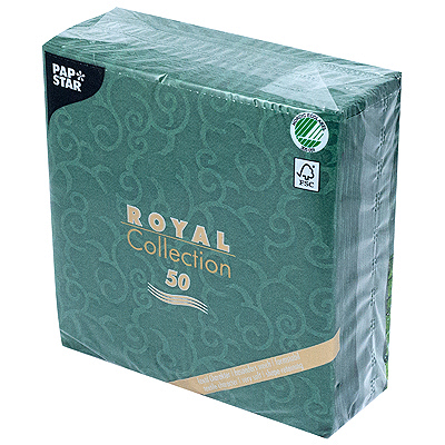 Купить салфетка бумажная зеленая 40х40 см 1-сл 50 шт/уп royal casali papstar 1/5 (артикул производителя 84884) в Москве