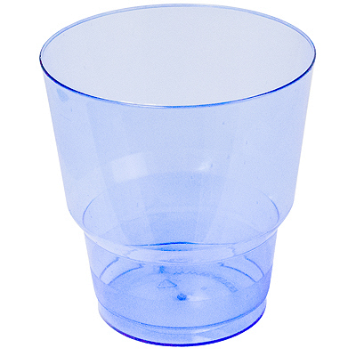 Купить стакан пластиковый 200мл d75 мм кристалл ps синий пп 1/50/1000, 50 шт./упак в Москве