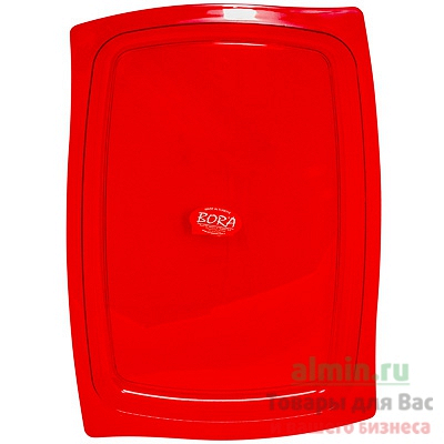 Купить поднос прямоугольный дхш 445х300 мм поликарбонат красный bora 1/18 в Москве
