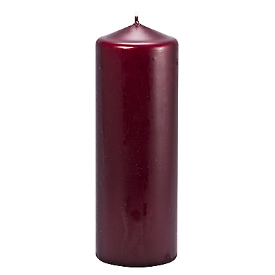 Купить свеча столбик h200d70 мм мятая бордовая "papstar" 1/6 (артикул производителя 13081) в Москве