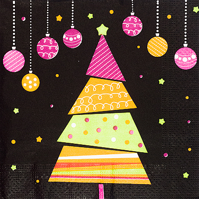 Купить салфетка бумажная 33х33 см 3 -сл 20 шт/уп красочная елка papstar (артикул производителя 87168) в Москве