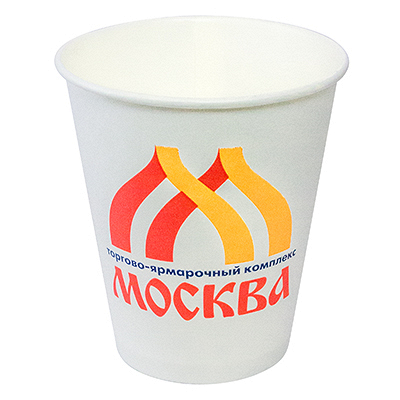 Купить стакан бумажный москва 300мл d90 1-сл для горячих напитков 1/50/800, 50 шт./упак в Москве