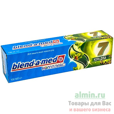 Купить зубная паста blend-a-med 100мл комплекс 7 кора дуба p&g 1/6/24 в Москве