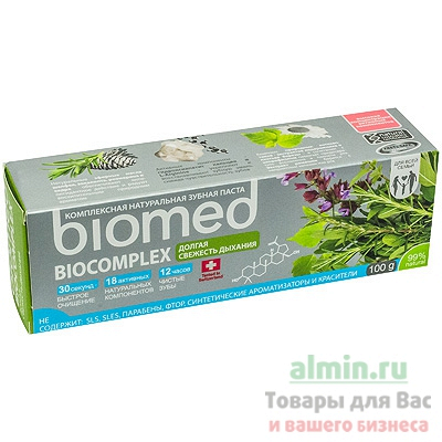 Купить зубная паста biomed 100мл biocomplex сплат-к 1/5/25 в Москве