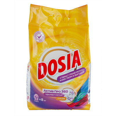 Купить порошок стиральный 8 кг optima color в п/п "dosia" в Москве