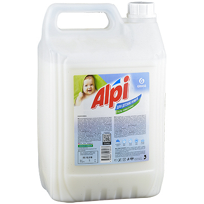 Купить средство для стирки жидкое 5 кг alpi sensetive gel гель канистра "grass" в Москве