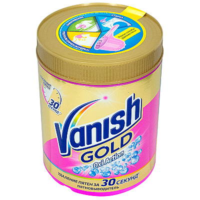 Пятновыводитель порошковый 1кг для цветного белья VANISH GOLD OXI ACTION BENCKISER 1/6, 1 шт.