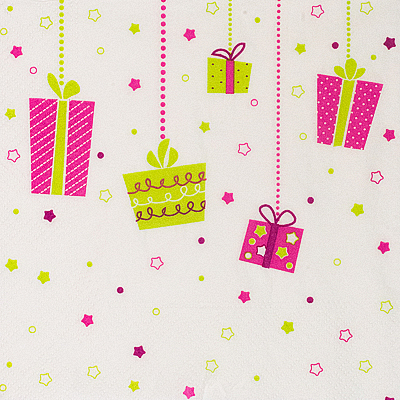 Купить салфетка бумажная 3-сл 33х33 см 20 шт подарочки с рисунком "papstar" (артикул производителя 87074) в Москве