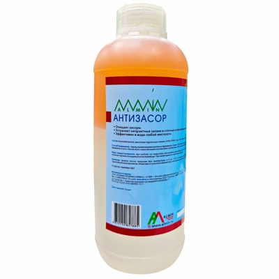 Средство для устранения и профилактики засоров 1 л АНТИЗАСОР щелочное "ALMIN" Купить средство для устранения и профилактики засоров 1 л антизасор щелочное "almin" в Москве