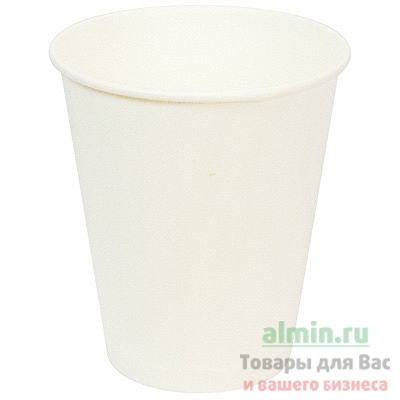 Купить стакан бумажный 350мл d90 мм 1-сл для горячих напитков белый 1/50/1000, 50 шт./упак в Москве