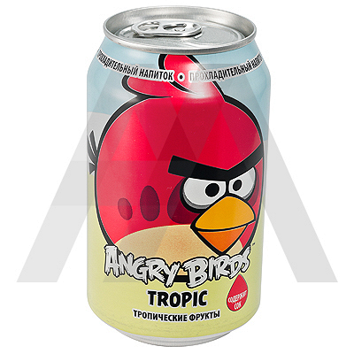 Напиток безалкогольный газированный 0.33л ANGRY BIRDS TROPIC ж/банка ТРОПИЧЕСКИЕ ФРУКТЫ ROVIO 1/24, 24 шт./упак Купить напиток безалкогольный газированный 0.33л angry birds tropic ж/банка тропические фрукты rovio 1/24, 24 шт./упак в Москве