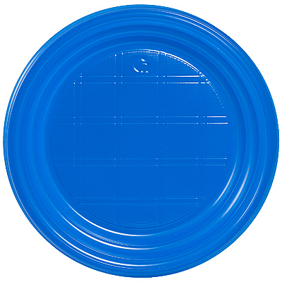 Купить тарелка d165 мм ps синяя ипк 1/100/2400, 100 шт./упак в Москве