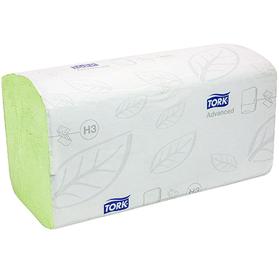 Купить полотенце бумажное листовое 2-сл 250 лист/уп 230х248 мм zz-сложения tork h3 advanced зеленое sca 1/15, 1 шт. (артикул производителя 290179) в Москве