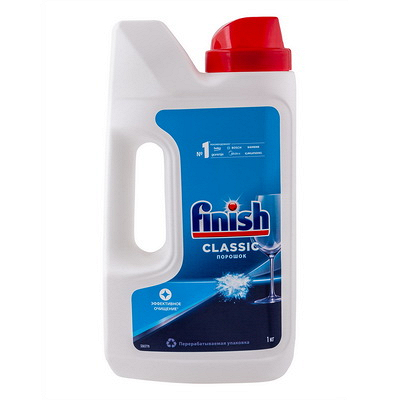 Порошок моющий для посудомоечных машин 1 кг CLASSIC с эффектом замачивания канистра "FINISH" Купить порошок моющий для посудомоечных машин 1 кг classic с эффектом замачивания канистра "finish" в Москве