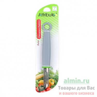 Купить овощечистка viva (арт.agv040) с пластиковой ручкой серая attribute 1/12 в Москве