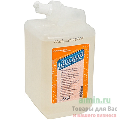 Купить мыло жидкое антибактериальное 1л прозрачное картридж для диспенсера kimberly-clark 1/6 (артикул производителя 6334) в Москве