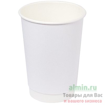 Купить стакан бумажный 400мл d90 мм 2-сл для горячих напитков белый 1/10/240, 10 шт./упак в Москве