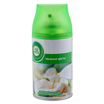 Купить освежитель автоматический 250 мл аэрозоль нежные цветы сменный баллон "air wick" в Москве