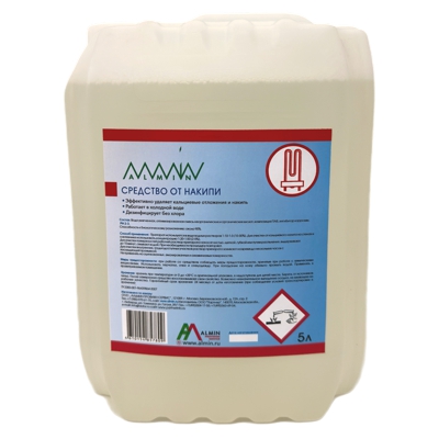 Средство чистящее от накипи 5 л канистра "ALMIN" Купить средство чистящее от накипи 5 л канистра "almin" в Москве
