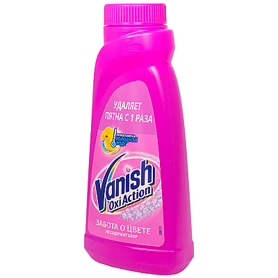 Купить пятновыводитель жидкий 450 мл oxi action для цветного белья "vanish" в Москве