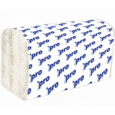Купить полотенце бумажное листовое 2-сл 200 лист/уп 210х230 мм v-сложения белое protissue 1/20 в Москве