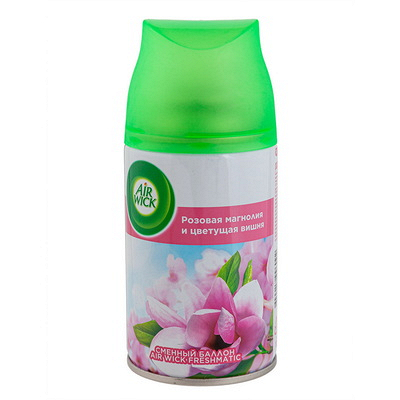 Купить освежитель автоматический 250 мл аэрозоль цветущая магнолия сменный баллон "air wick" в Москве